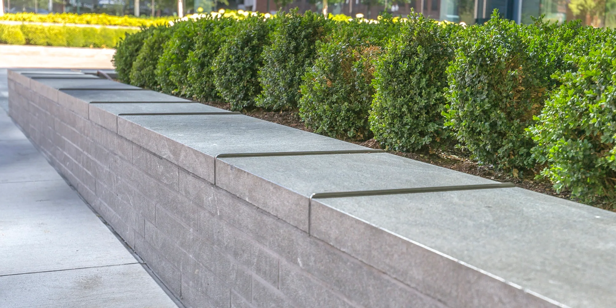 Commercial landscaping and garden bed project