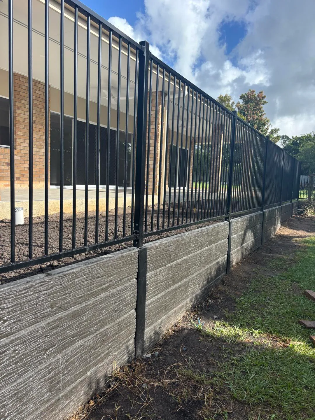 Completed backyard landscaping project