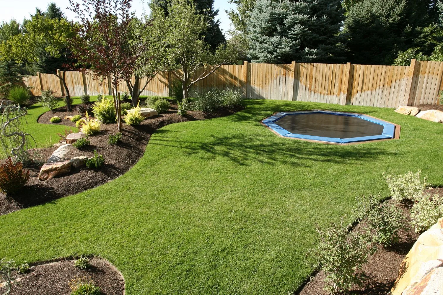 Large-scale structural landscaping and retaining wall project